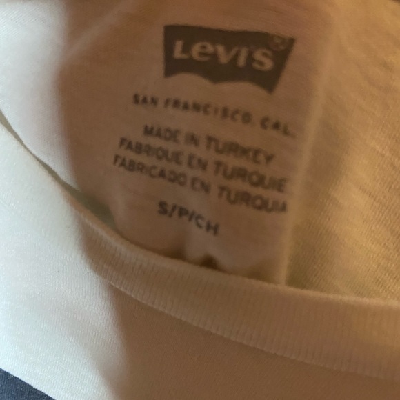 Levi’s small tee-shirt. White/Blue/Red - Picture 2 of 3